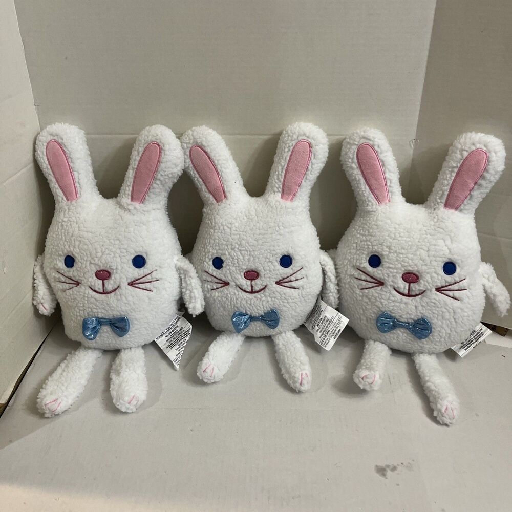 Target Spritz Easter Bunny Rabbit Decorative Pillow Plush 20” Sherpa Set Of 3